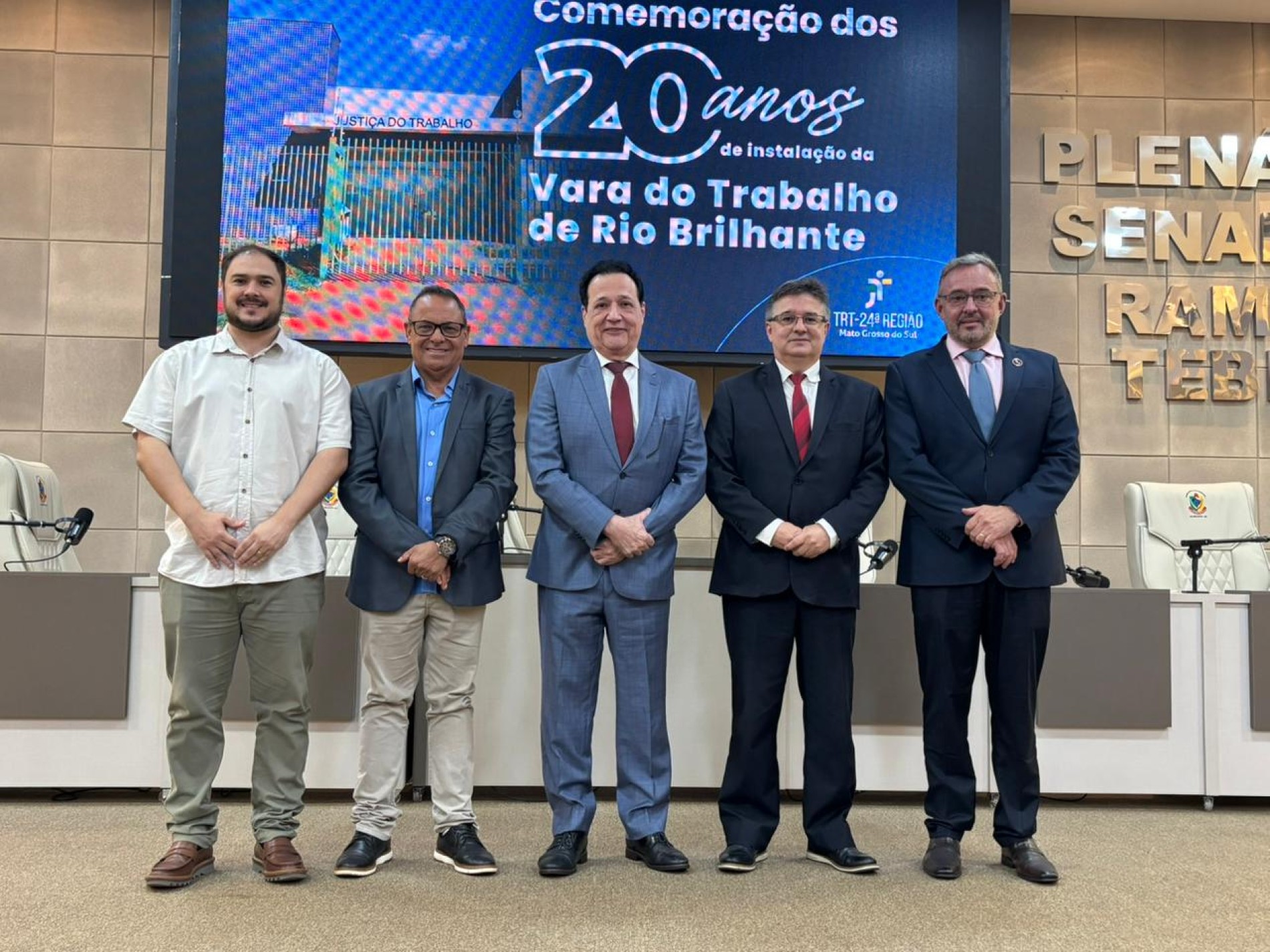 Presidente da C&acirc;mara destaca relev&acirc;ncia hist&oacute;rica e social da Vara do Trabalho nos 20 anos da institui&ccedil;&atilde;o em Rio Brilhante