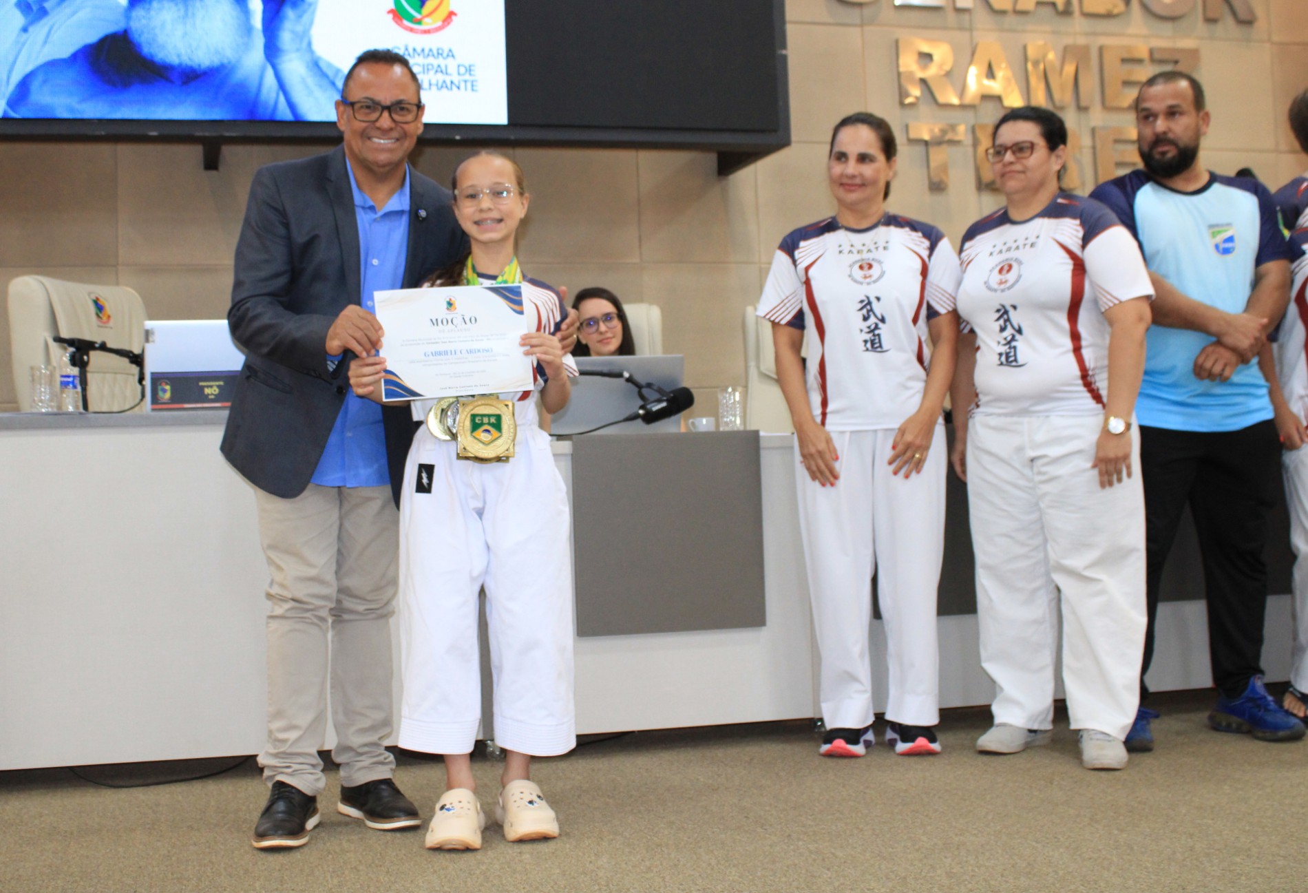 Rio Brilhante Celebra o Karat&ecirc;: Atletas da Academia Bud&ocirc; s&atilde;o Homenageados na C&acirc;mara