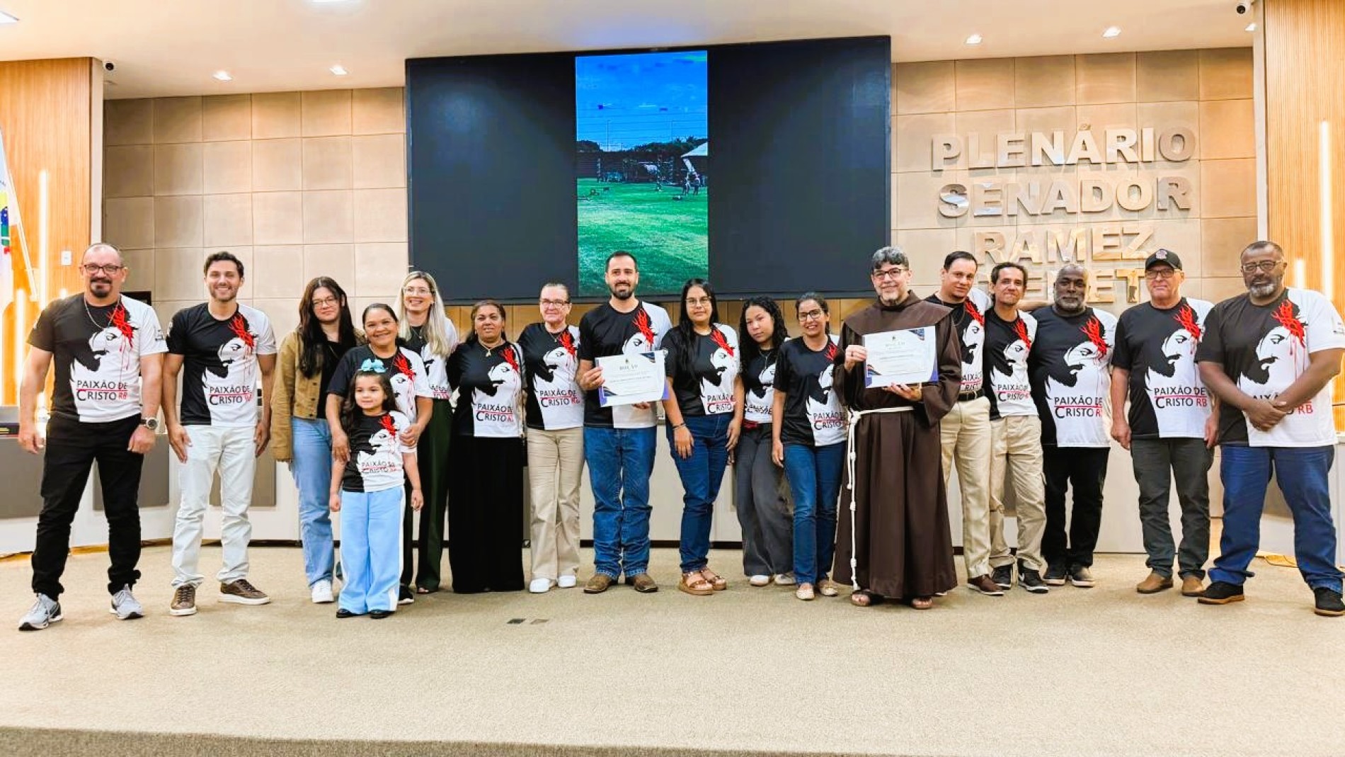 Par&oacute;quia de Rio Brilhante recebe Mo&ccedil;&atilde;o de Aplauso por encena&ccedil;&atilde;o da Paix&atilde;o de Cristo